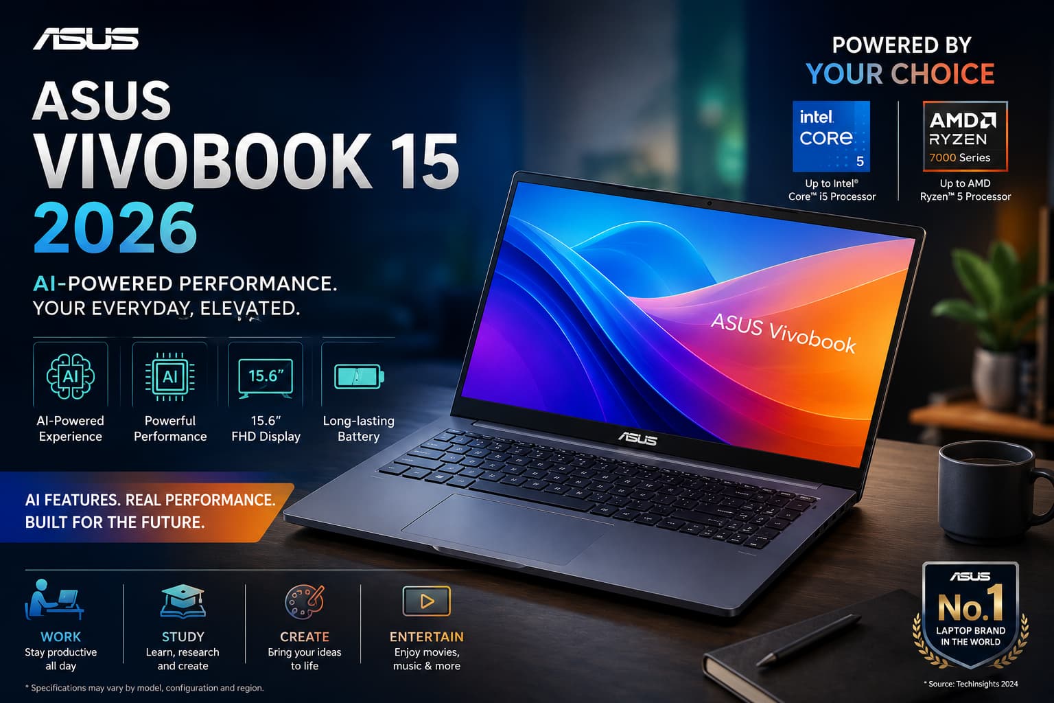 ASUS Launches New AI Laptops With Intel Core 5 Processor: Features, Specs, Price, and Availability ASUS Launches New AI Laptops With Intel Core 5 Processor: Features, Specs, Price, and Availability