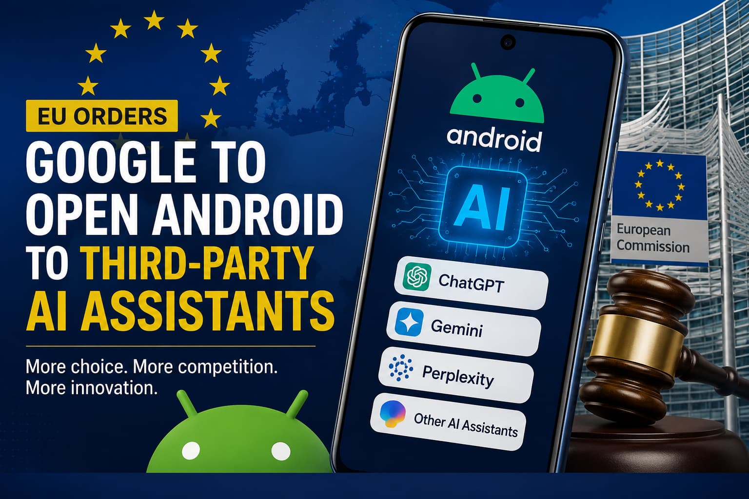 EU Orders Google to Open Android to Third-Party AI Assistants: What It Means for Users EU Orders Google to Open Android to Third-Party AI Assistants: What It Means for Users